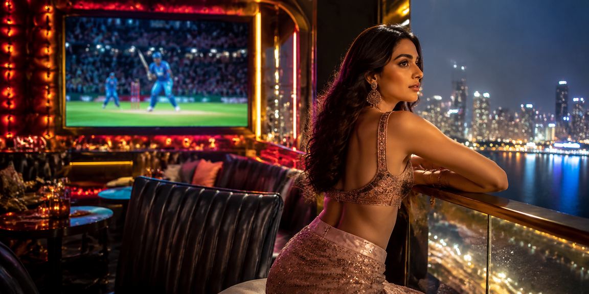Bollywood-themed lottery promotion in vibrant Indian celebration
